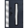 Drzwi zewnetrzne S54 BLACK z naswietlem antracyt 72mm